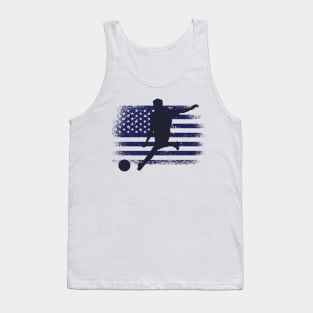 USA Soccer Fan Jersey Shirt American Flag Tank Top